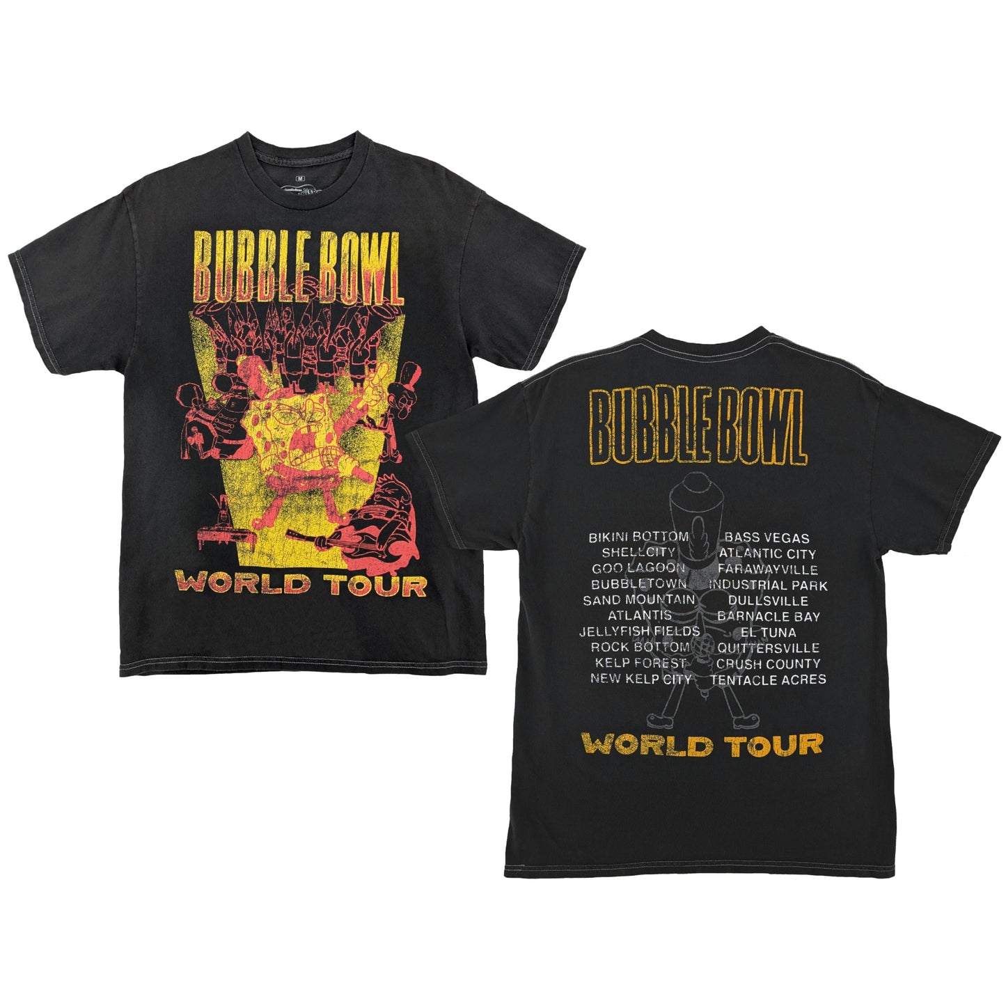 SpongeBob Bubble Bowl Tour Pigment T-Shirt