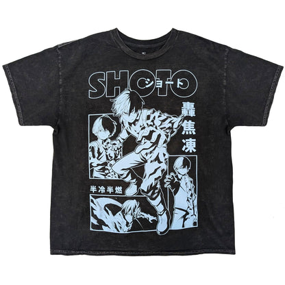 My Hero Academia Todoroki Blue Panels T-Shirt