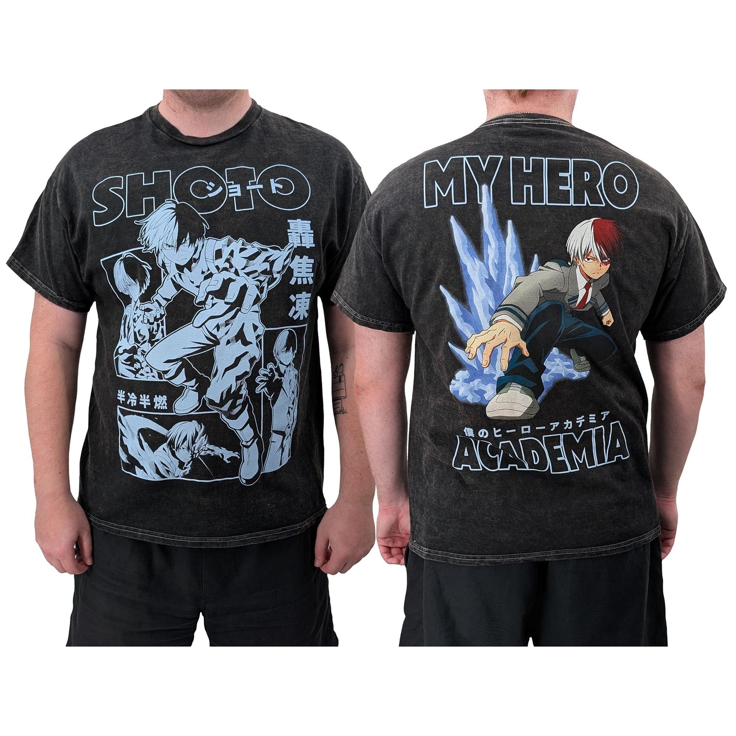 My Hero Academia Todoroki Blue Panels T-Shirt