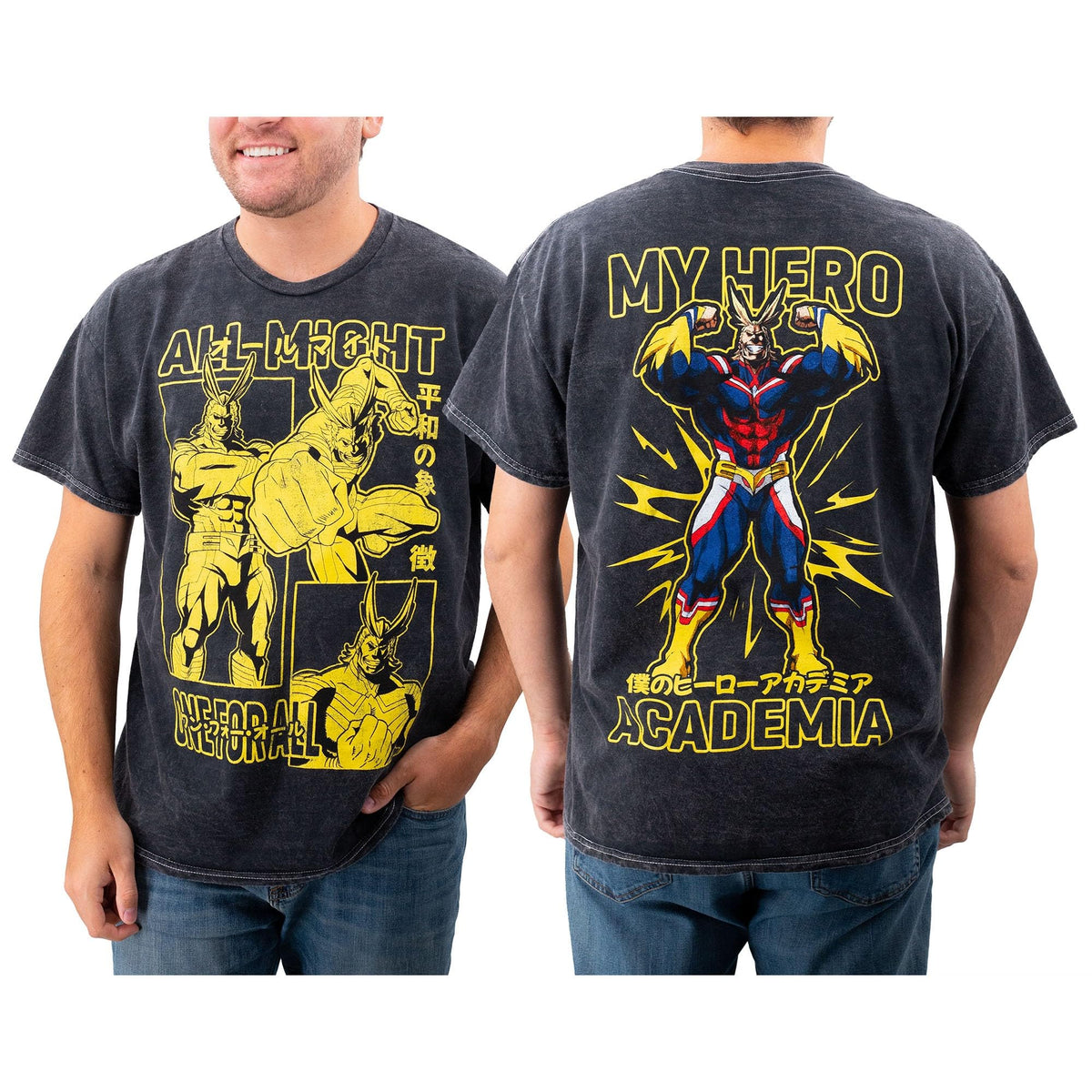 My Hero Academia All Might Yellow Panels T-Shirt