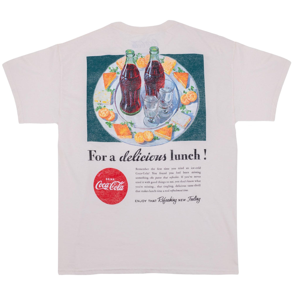 Coca-Cola Delicious Lunch Vintage Ad T-Shirt