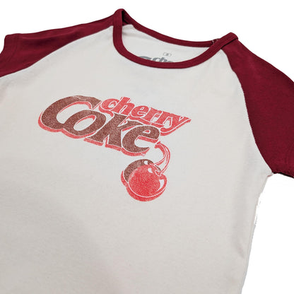 Coca-Cola Cherry Coke Womens Baby Rib Raglan T-Shirt