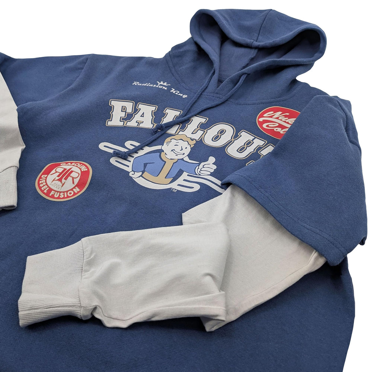 Fallout Baseball Vault Boy 111 Hoodie Long Sleeve Twofer