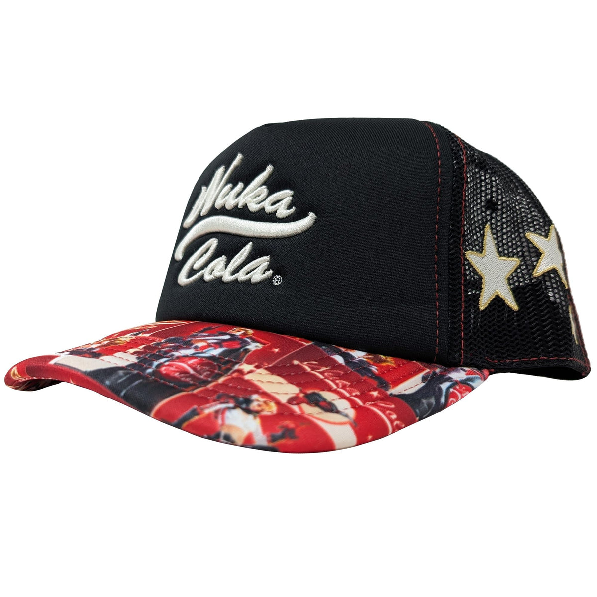 Fallout Nuka Cola Retro Ad Embroidered Trucker Hat