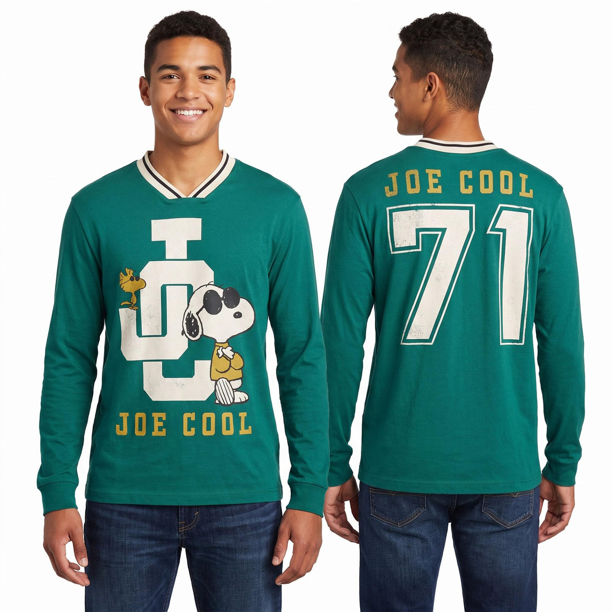 Peanuts Snoopy Joe Cool 71 Long Sleeve Goalie T-Shirt