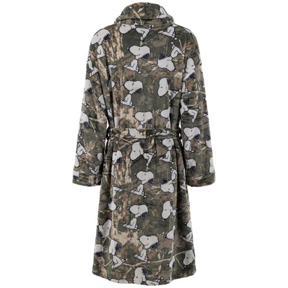 Peanuts Snoopy Camo Pattern Plush Robe