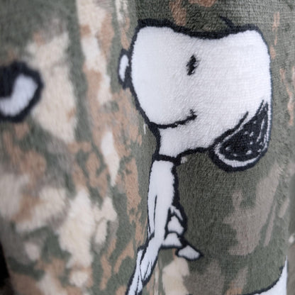 Peanuts Snoopy Camo Pattern Plush Robe