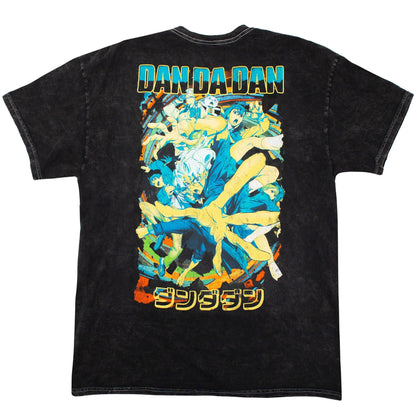 DanDaDan Character Blocks Blue Panels T-Shirt