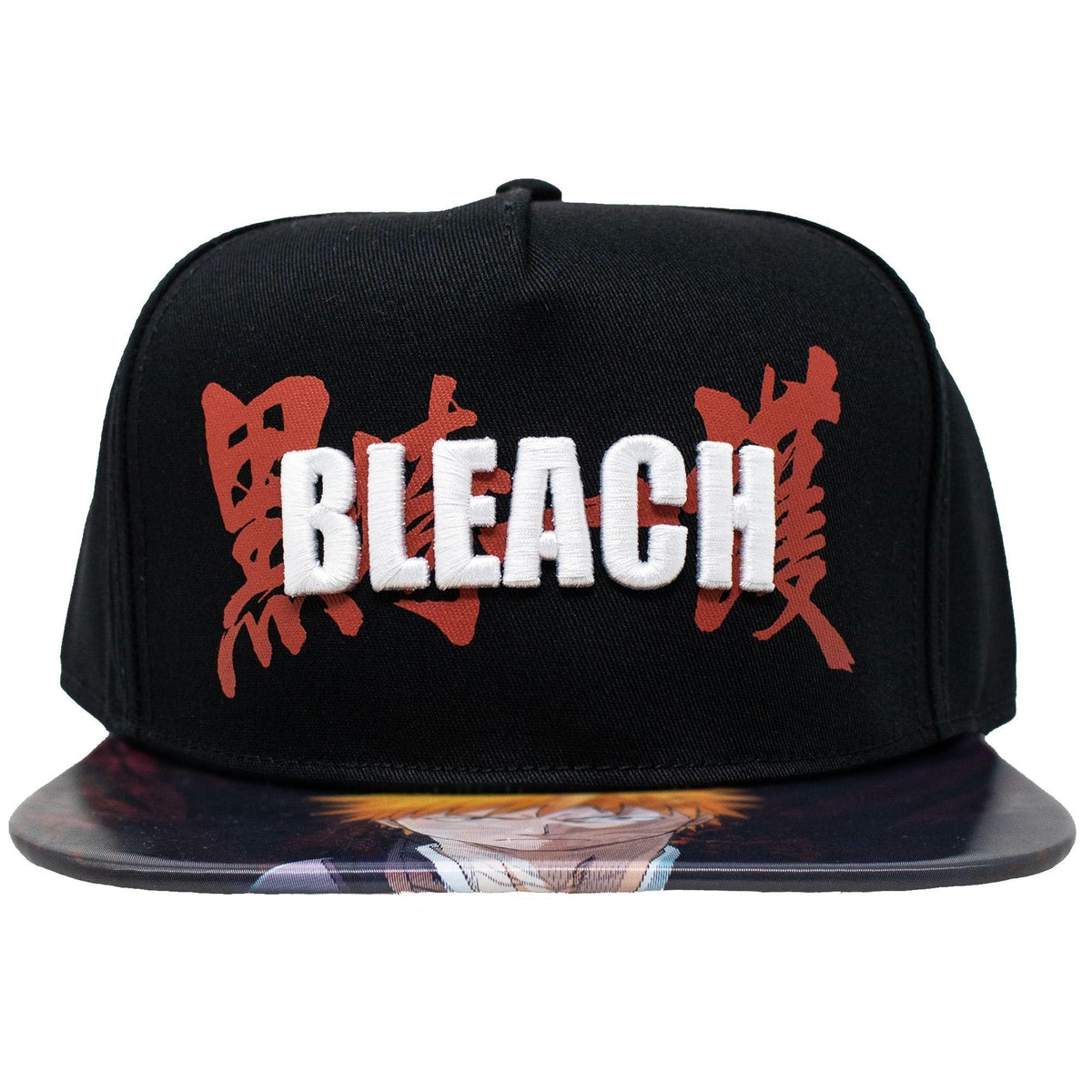 BLEACH Ichigo Lenticular Bill Embroidered Logo Snapback Hat