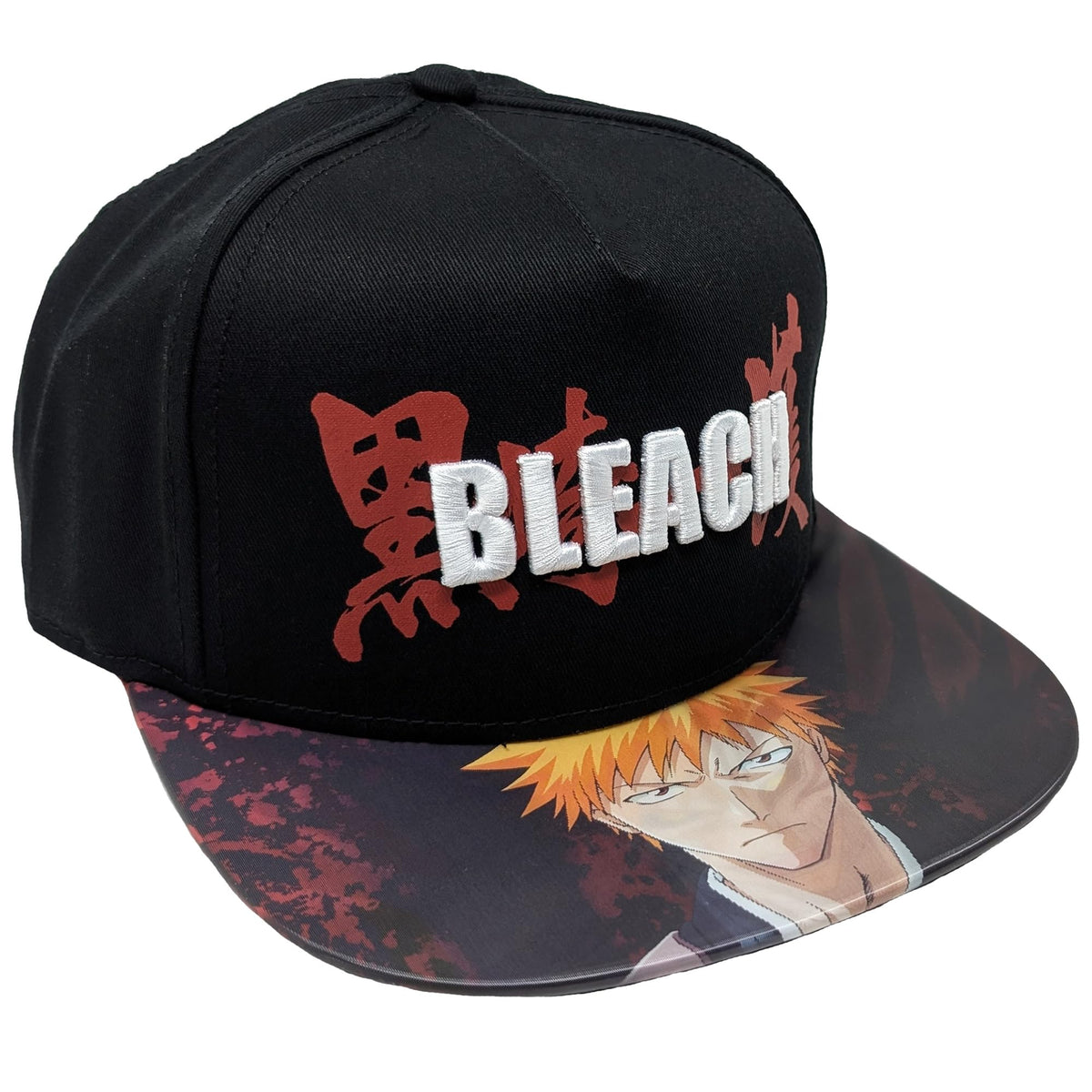 BLEACH Ichigo Lenticular Bill Embroidered Logo Snapback Hat