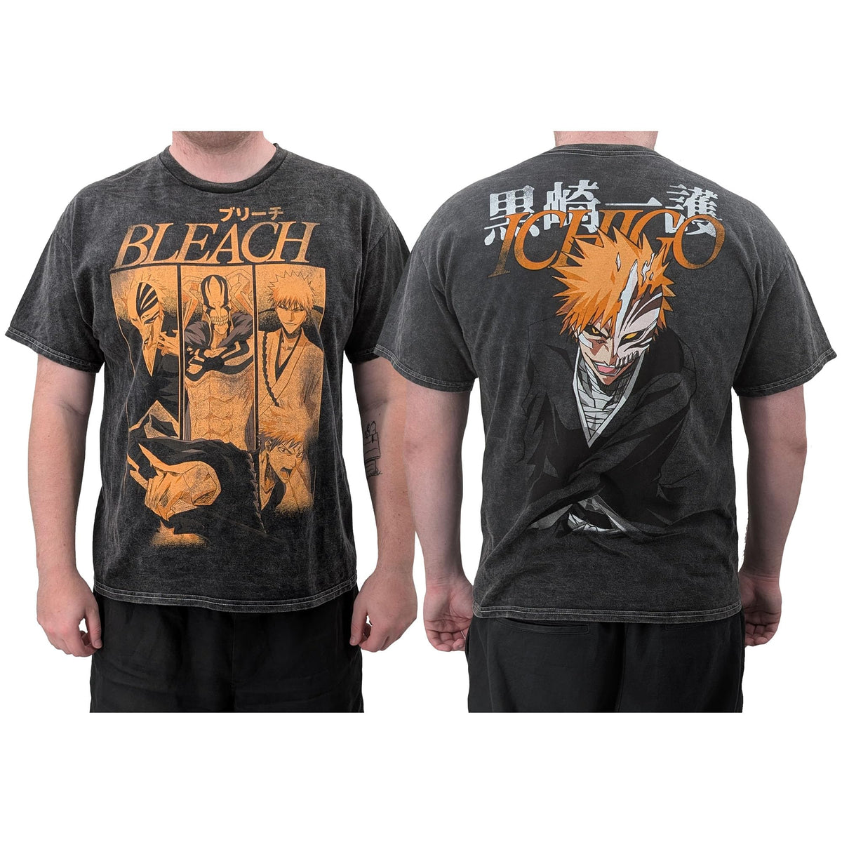 BLEACH Ichigo Hollow Form Orange Panels T-Shirt