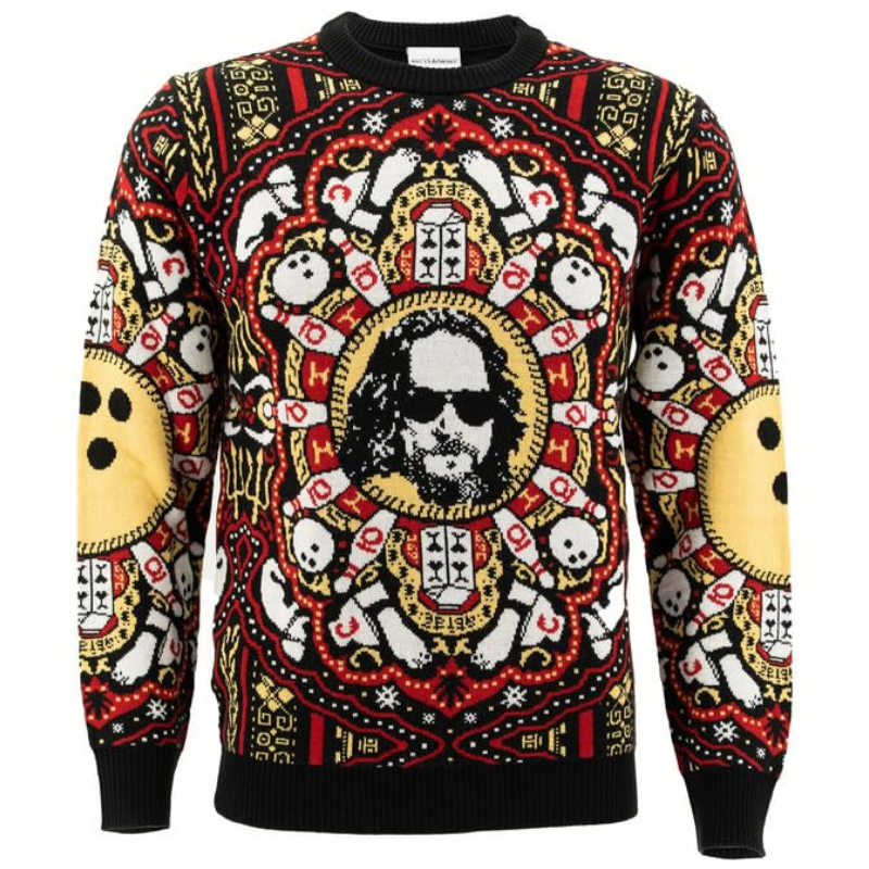 The Big Lebowski The Dude Rug Pattern Bowling Sweater