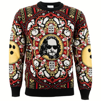 The Big Lebowski The Dude Rug Pattern Bowling Sweater
