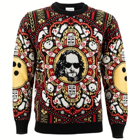 The Big Lebowski The Dude Rug Pattern Bowling Sweater