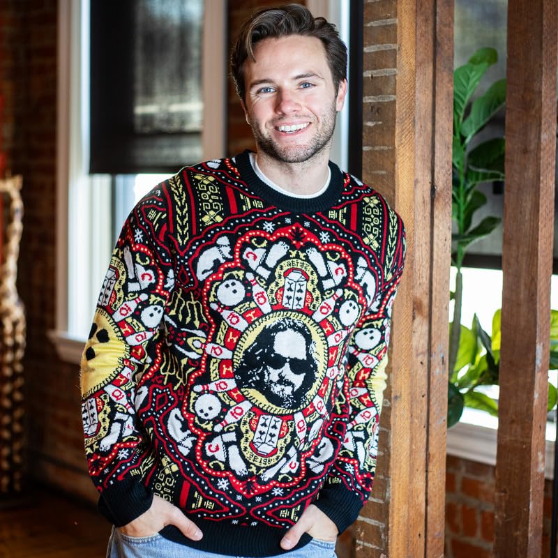 The Big Lebowski The Dude Rug Pattern Bowling Sweater