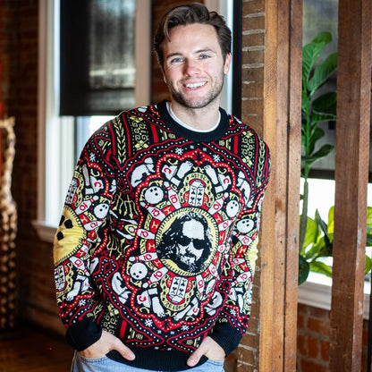 The Big Lebowski The Dude Rug Pattern Bowling Sweater