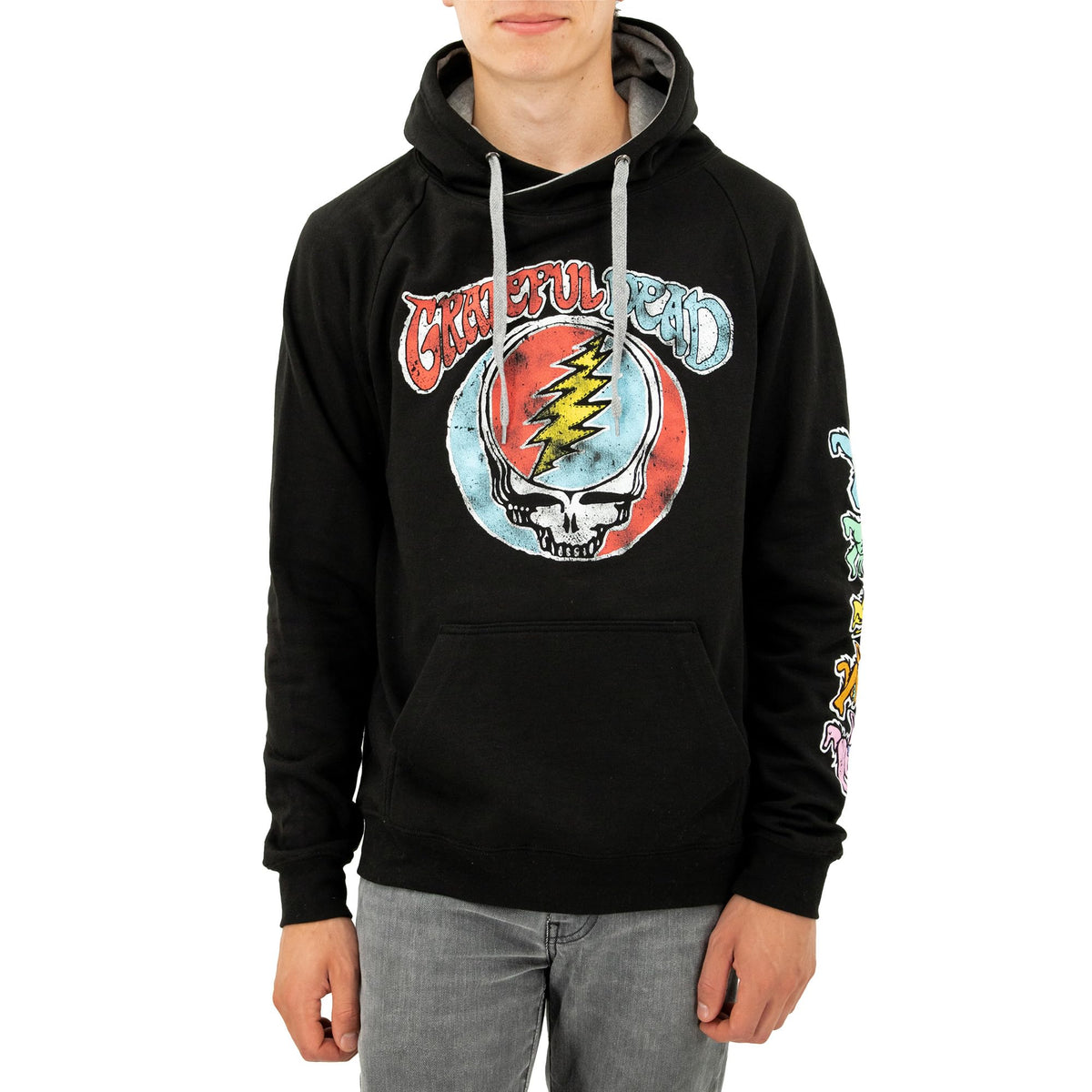 Grateful Dead Stealie & Dancing Bears Popover Hoodie