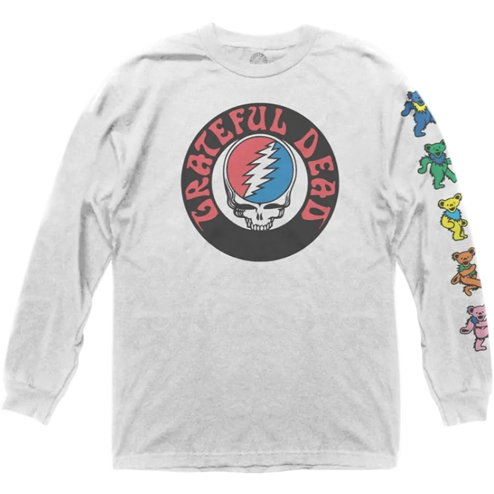 Grateful Dead Stealie & Dancing Bears Long Sleeve T-Shirt