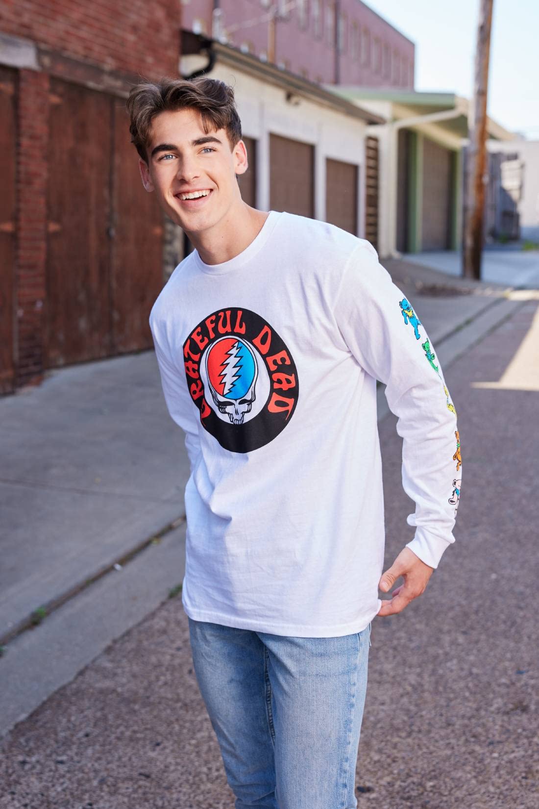 Grateful Dead Stealie & Dancing Bears Long Sleeve T-Shirt