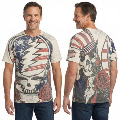 Grateful Dead Americana All-Over Print T-Shirt