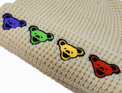 Grateful Dead Dancing Bears Embroidered Beanie