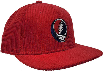 Grateful Dead Embroidered Stealie Corduroy Snapback Hat