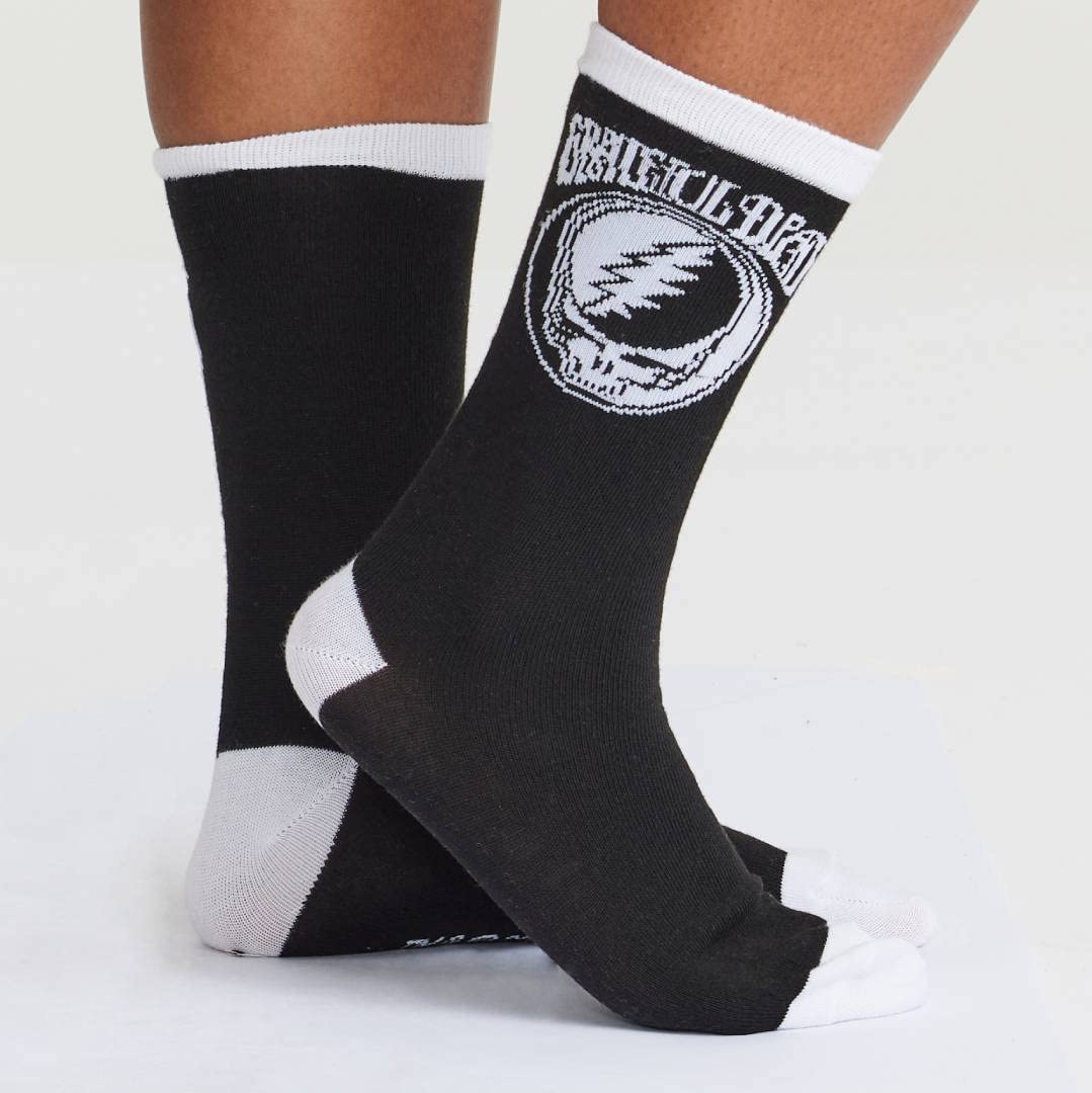 Grateful Dead Steal Your Face Crew Socks