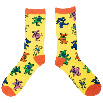 Grateful Dead Dancing Bears Crew Socks