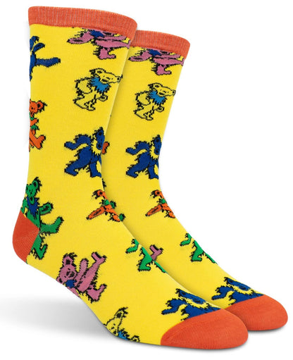 Grateful Dead Dancing Bears Crew Socks