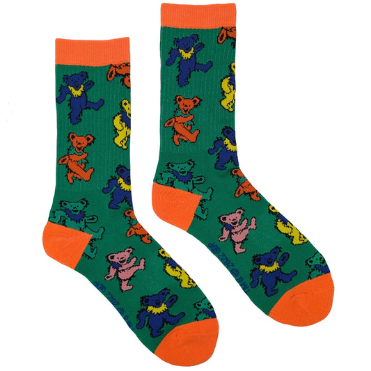 Grateful Dead Dancing Bears Crew Socks