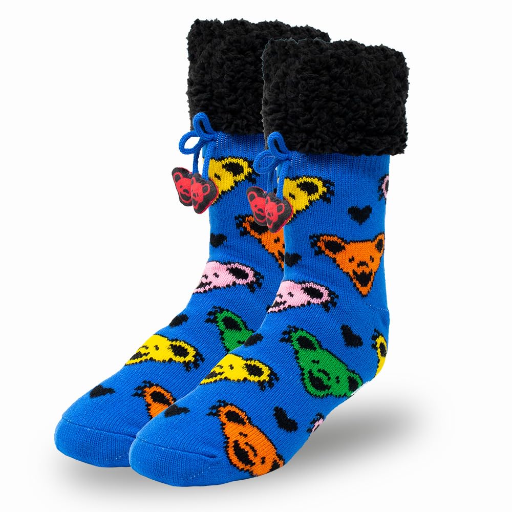 Grateful Dead Dancing Bears Sherpa Slipper Crew Socks