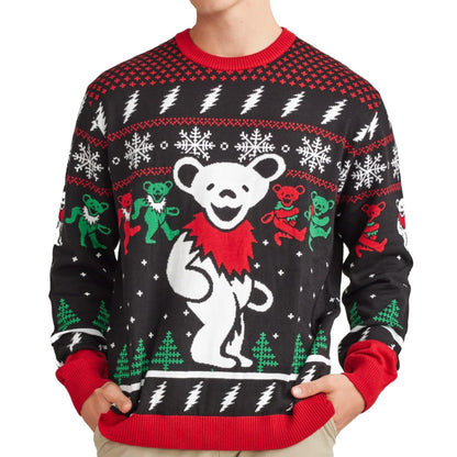 Grateful Dead Dancing Bears & Lightning Bolts Sweater
