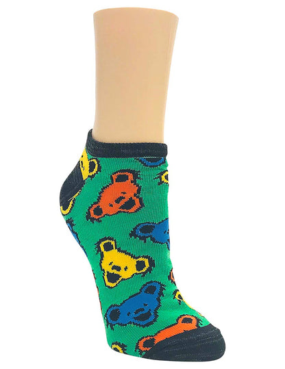Grateful Dead Stealie & Dancing Bears 3-Pack Ankle Socks