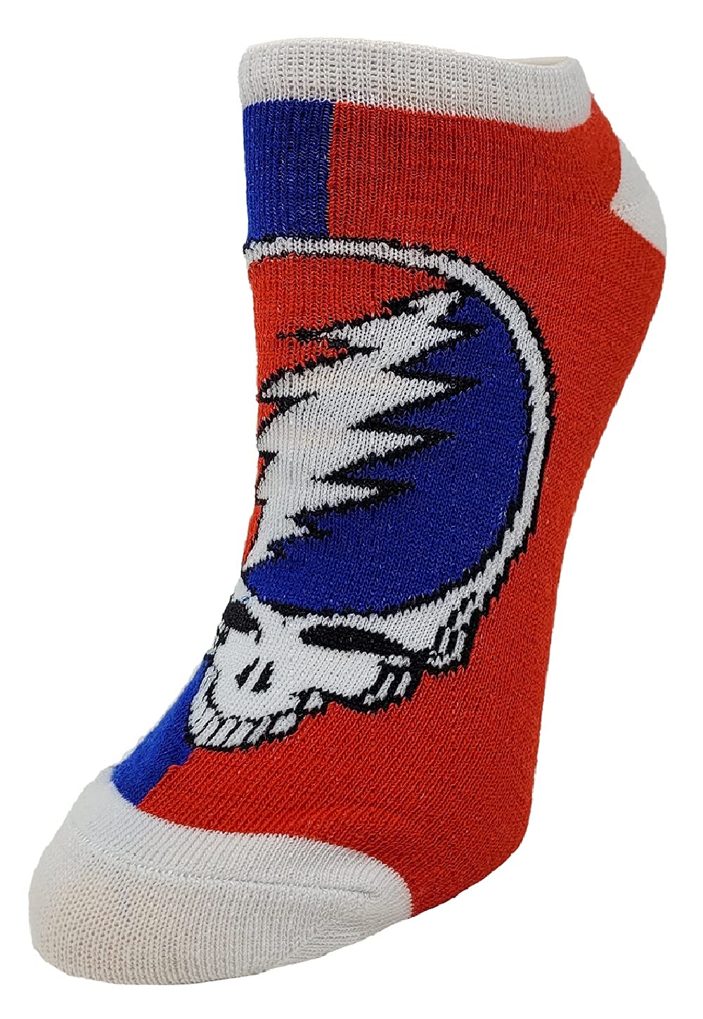 Grateful Dead Stealie Skeleton & Dancing Bear 3-Pack Ankle Socks