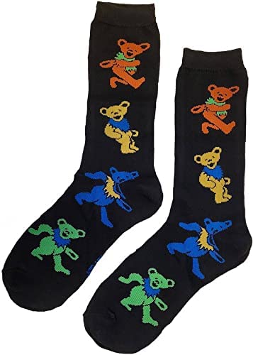 Grateful Dead Skeletons & Dancing Bears 2-Pack Crew Socks
