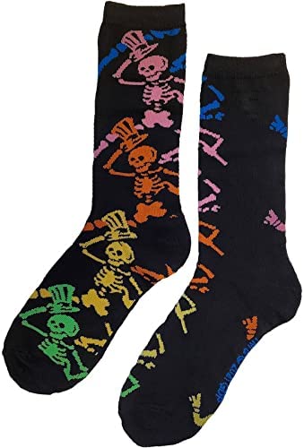 Grateful Dead Skeletons & Dancing Bears 2-Pack Crew Socks