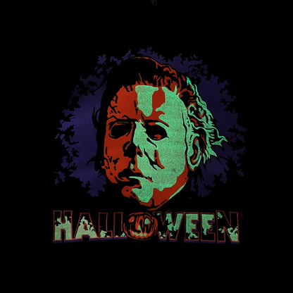 Halloween Michael Myers Glow in the Dark Hoodie Long Sleeve Twofer