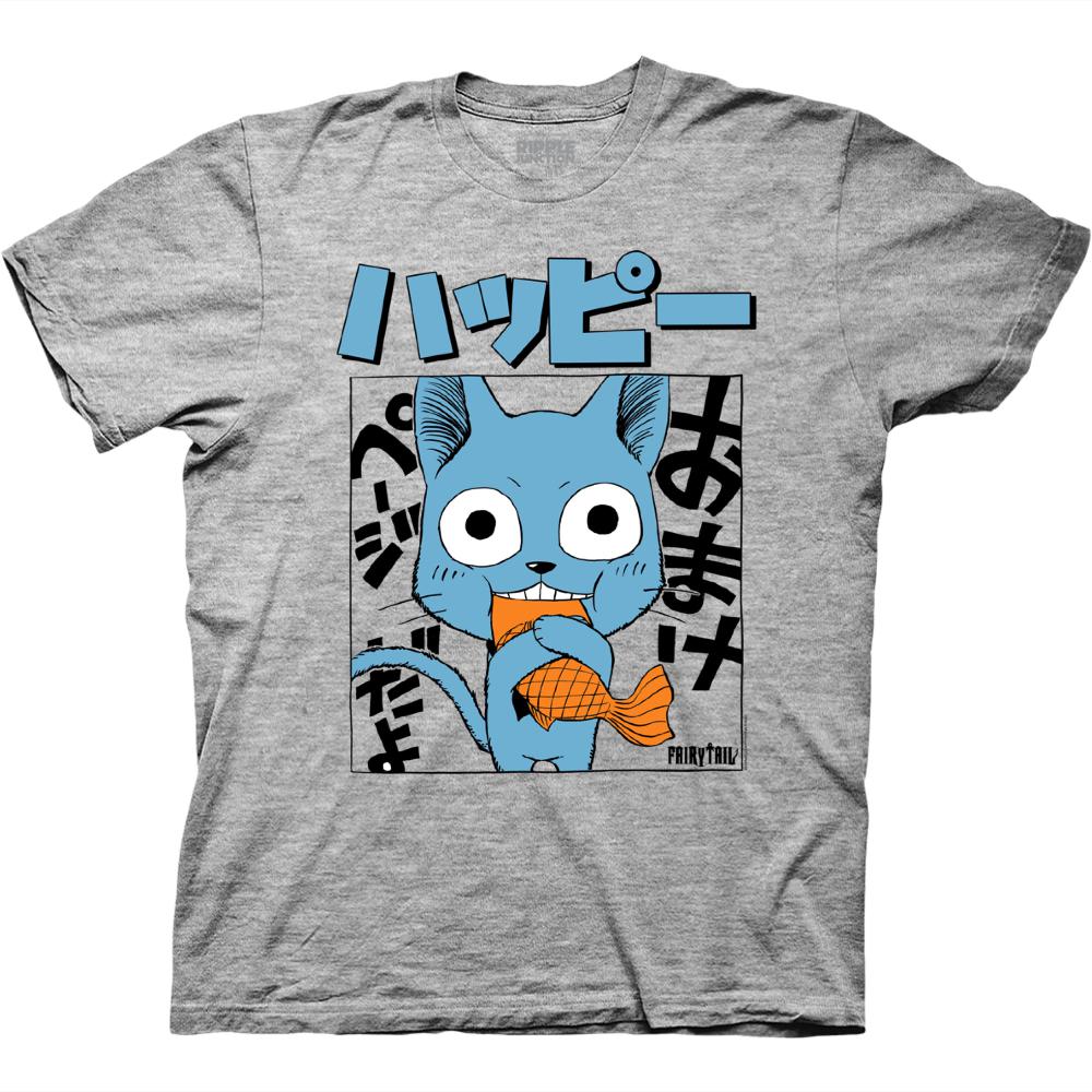 Fairy Tail Happy With Fish T-Shirt
