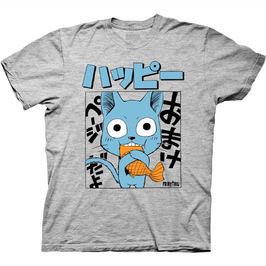 Fairy Tail Happy With Fish T-Shirt