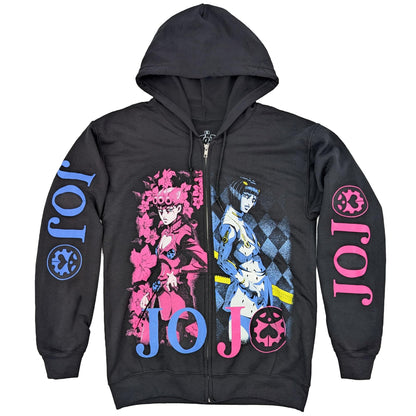JoJo's Bizarre Adventure Giorno & Bruno Split Zip Hoodie