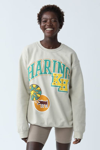 Keith Haring Collegiate Varsity Lettering Sweatshirt