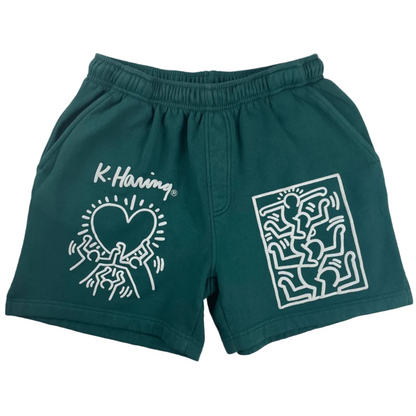 Keith Haring Figures & Heart Lounge Shorts