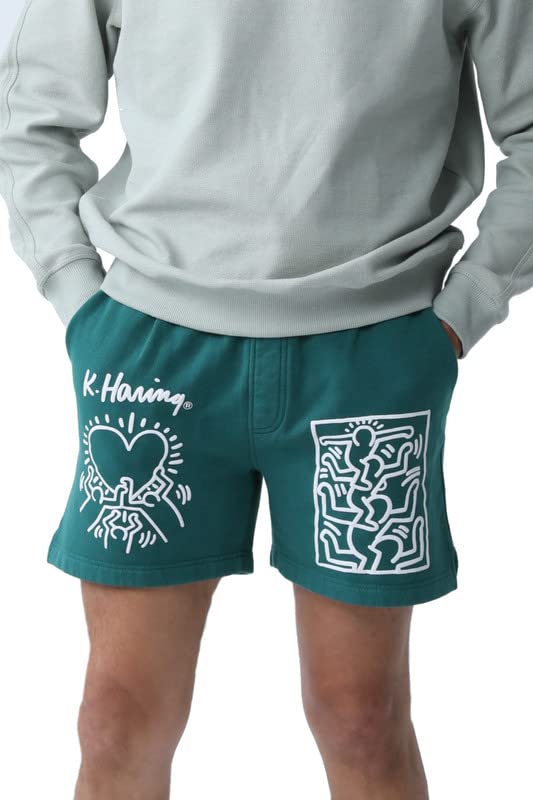 Keith Haring Figures & Heart Lounge Shorts