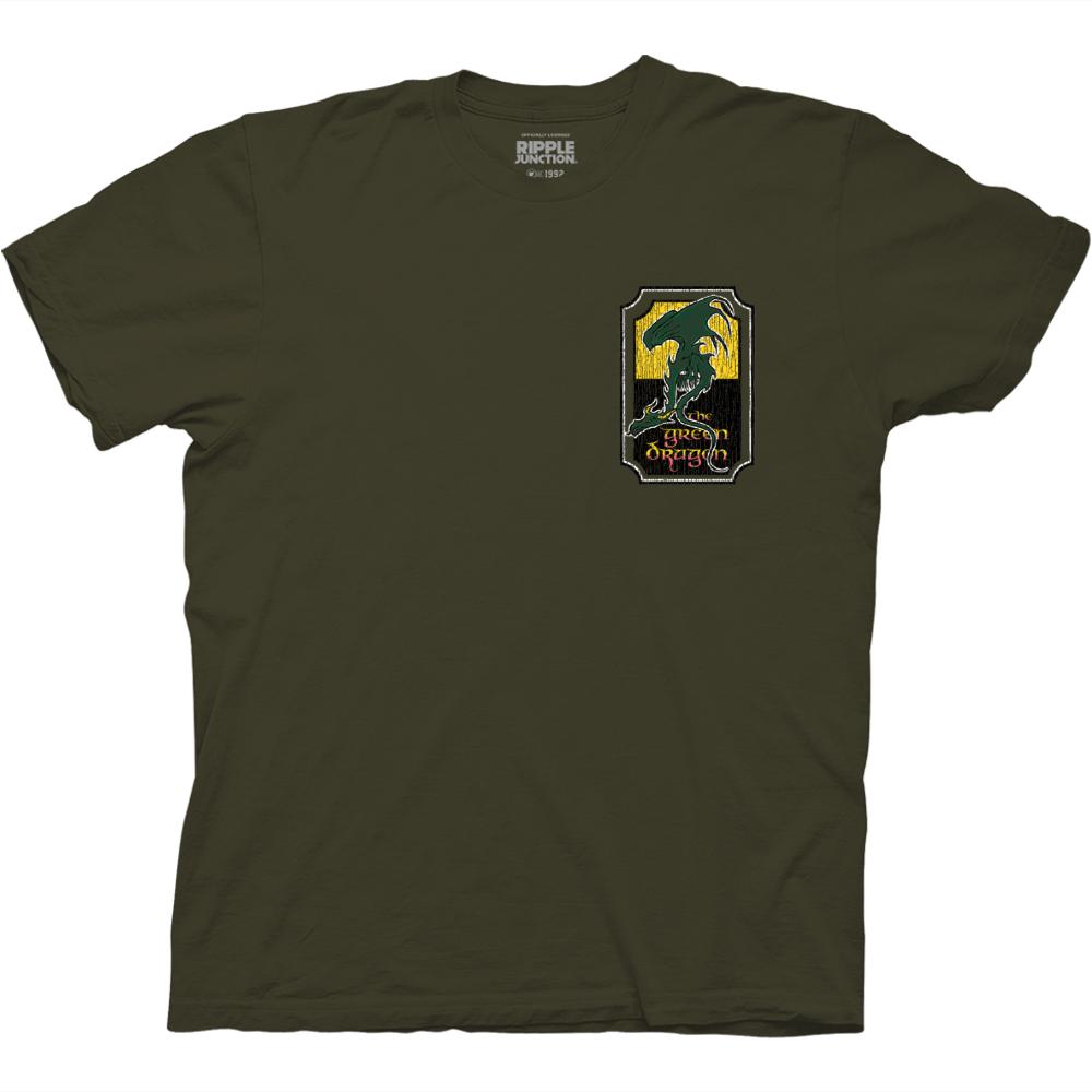 Lord of the Rings The Green Dragon Shire Map T-Shirt