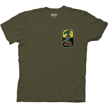 Lord of the Rings The Green Dragon Shire Map T-Shirt