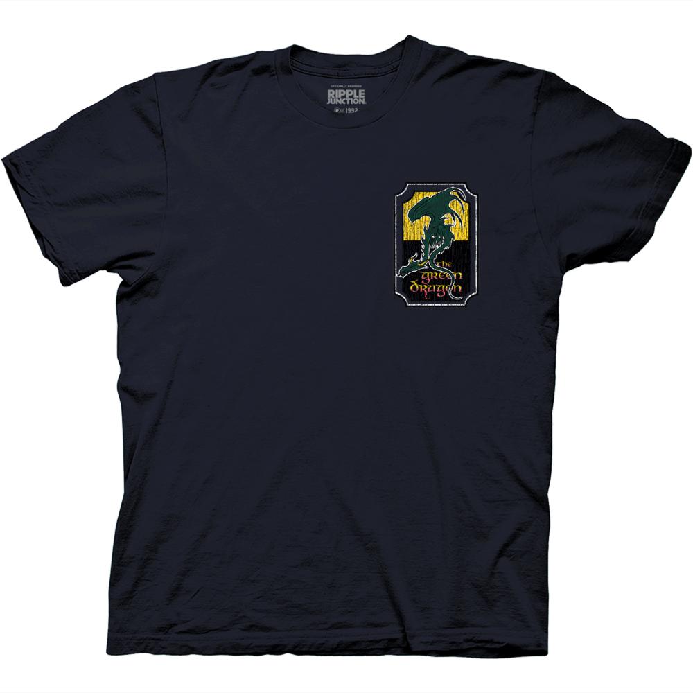 Lord of the Rings The Green Dragon Shire Map T-Shirt