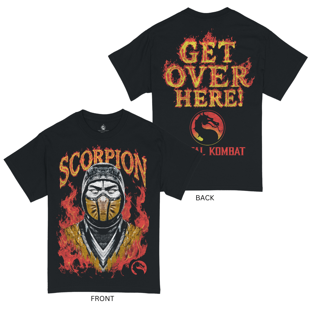 Mortal Kombat Scorpion Get Over Here T-Shirt