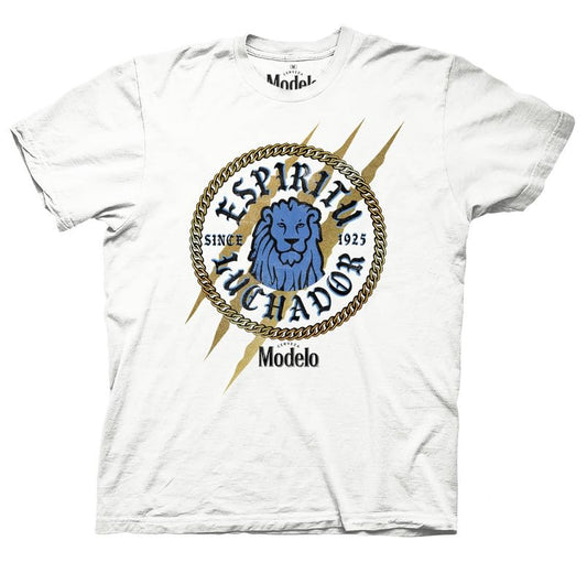 Modelo Special Edition Gold Shimmer Espiritu Luchador Lion T-Shirt