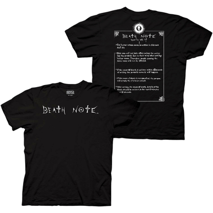 Death Note How To Use It With Patch T-Shirt