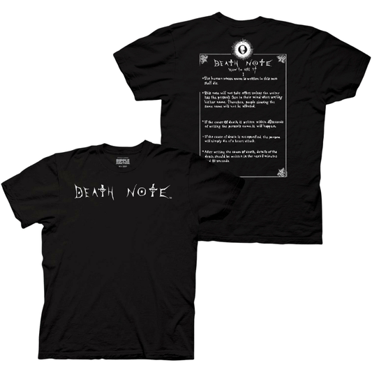 Death Note How To Use It With Patch T-Shirt